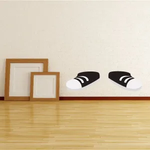 Black and White Shoes Sticker