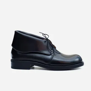 CHUKKA BOOTS - BLACK LEATHER
