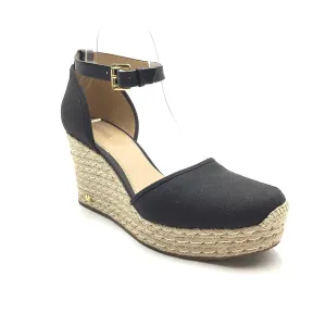 Michael Kors Women's Ankle Wedge Espadrille Black Size: 10