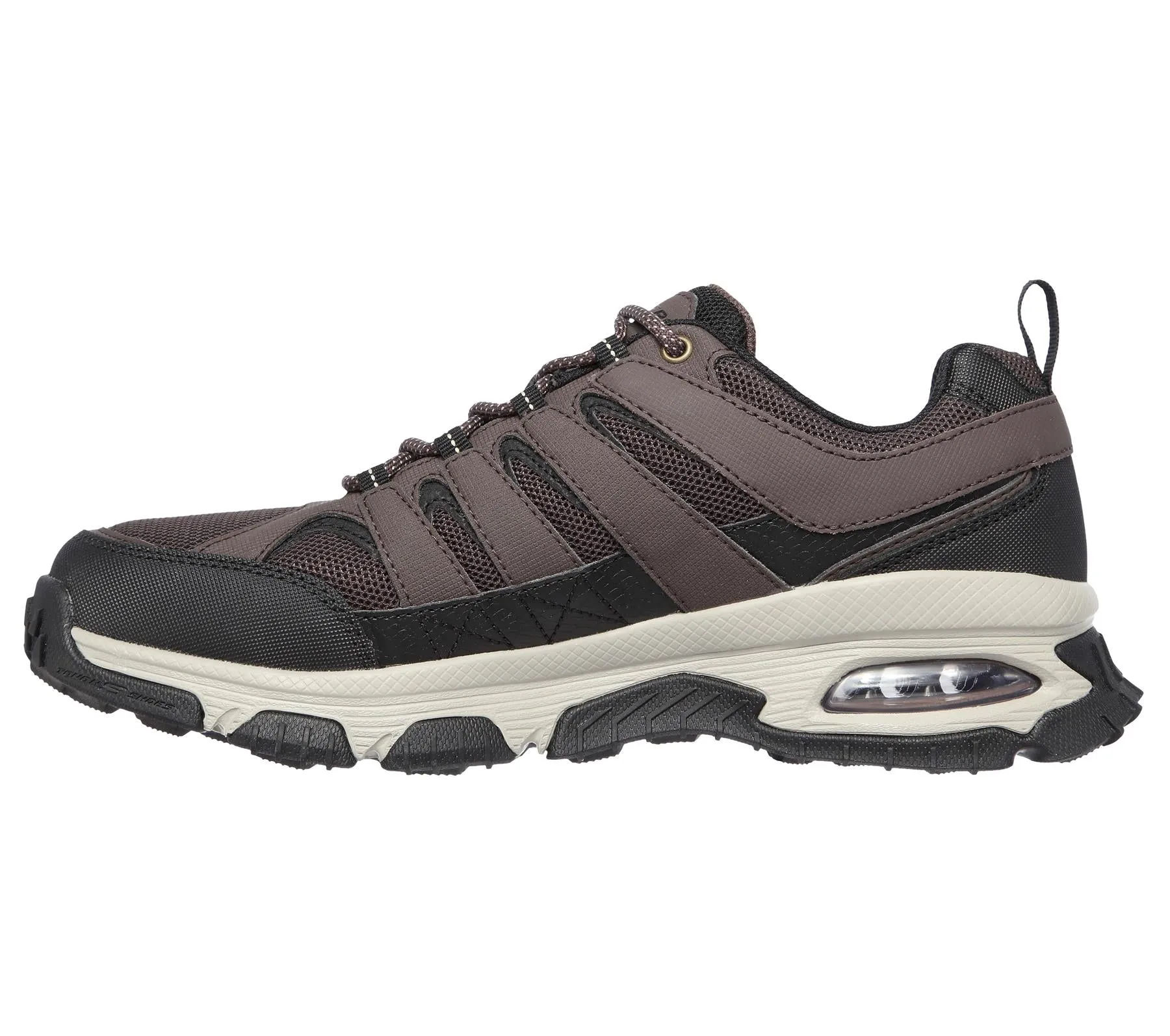 Skechers Men's Skech-Air Envoy Sneaker Wide Fit Shoes in Brown/Black in Size UK5.5 to UK13