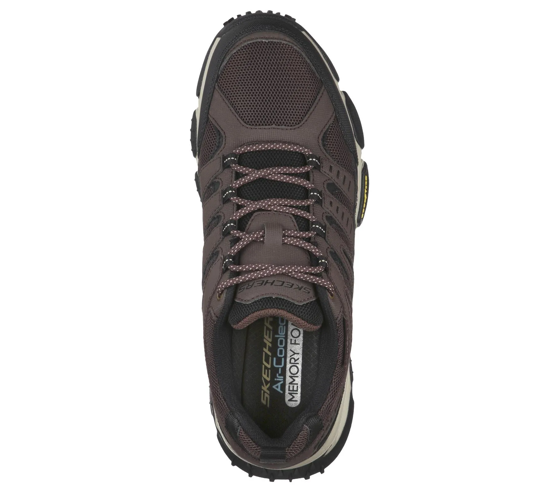 Skechers Men's Skech-Air Envoy Sneaker Wide Fit Shoes in Brown/Black in Size UK5.5 to UK13